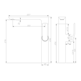 Synergii Sink Streamline Mixer Matte Black